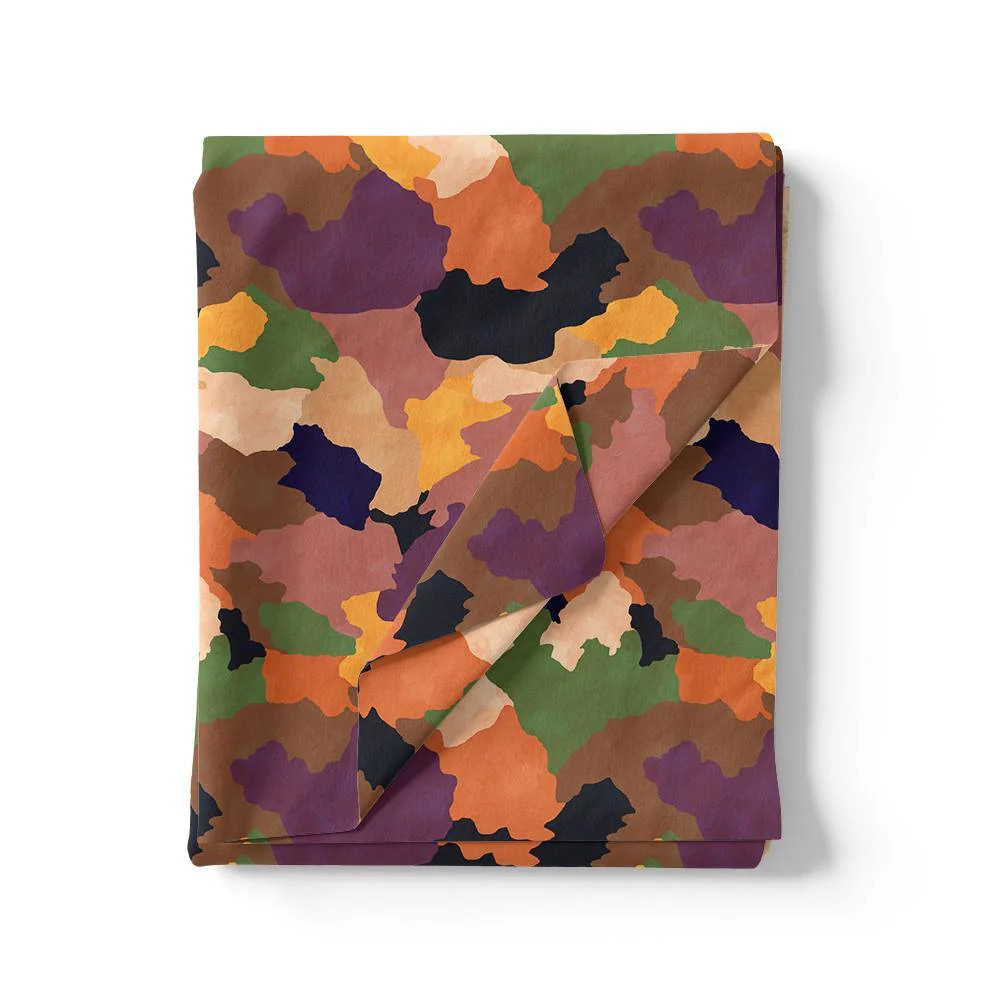 Abstract Colourful Paint Art Digital Printed Fabric - Weightless - Image 3