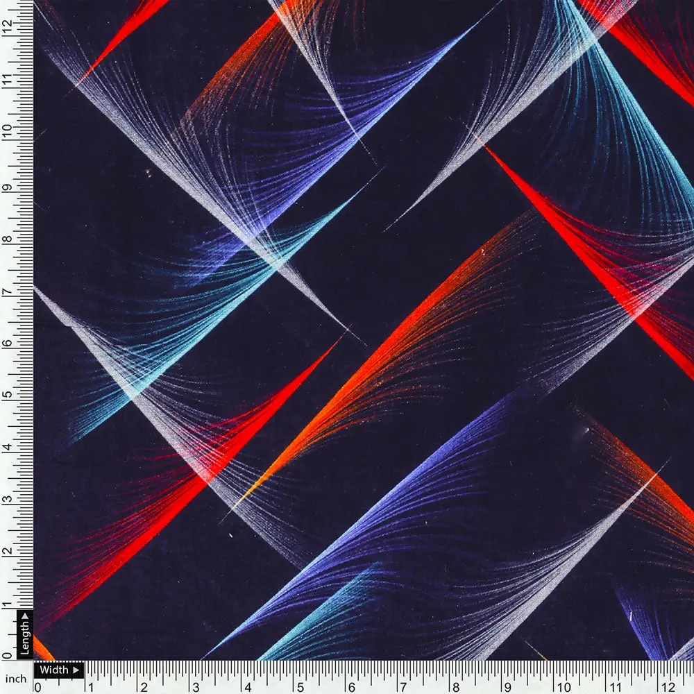 Abstract Digital Printed Pure Cotton Fabric by FAB VOGUE Studio - Image 4
