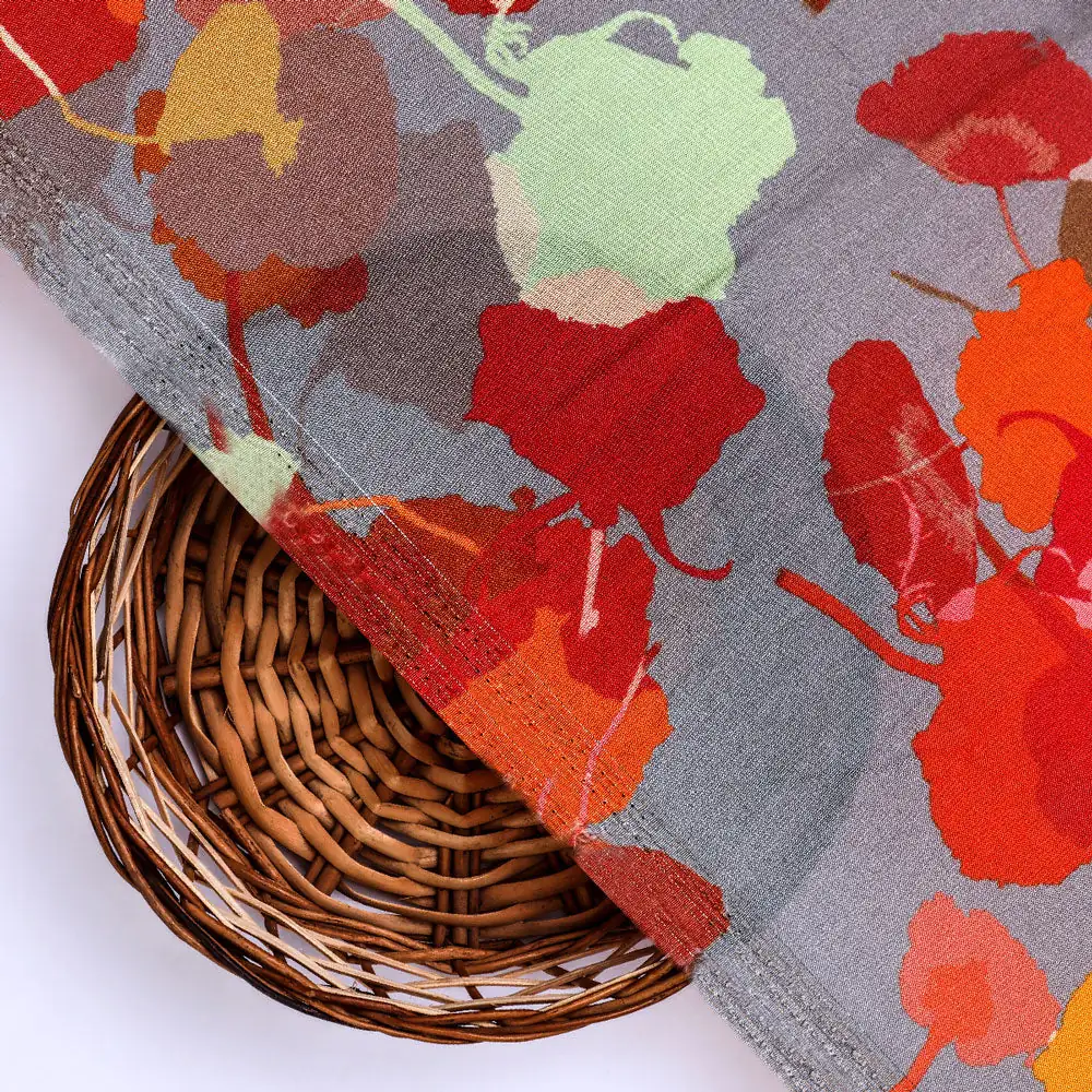 Abstract Digital Printed Pure Muslin Fabric by FAB VOGUE Studio - Image 2