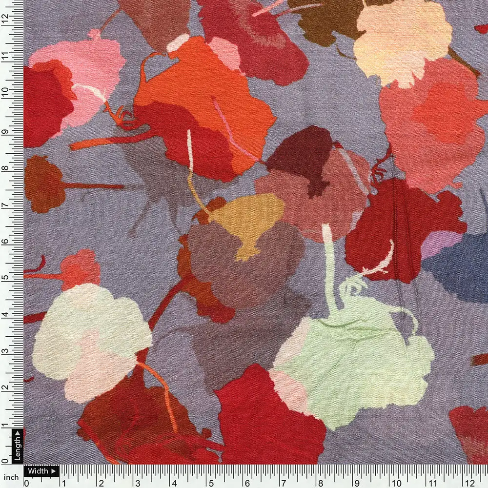 Abstract Digital Printed Pure Muslin Fabric by FAB VOGUE Studio - Image 4