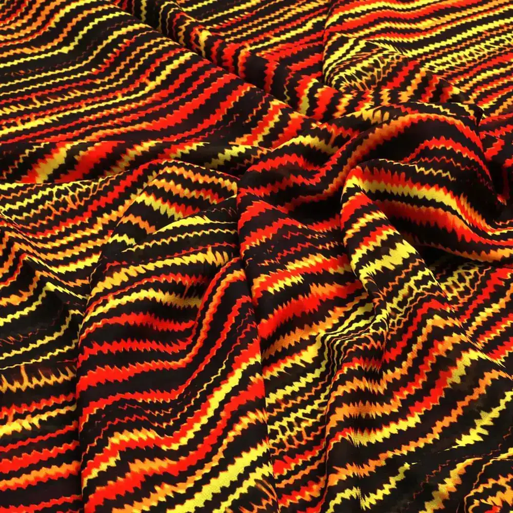 Abstract Stripes Digital Printed Fabric - Image 3