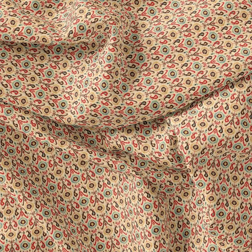 Antique Turkish Diamonds Digital Printed Fabric - Pure Georgette - Image 3