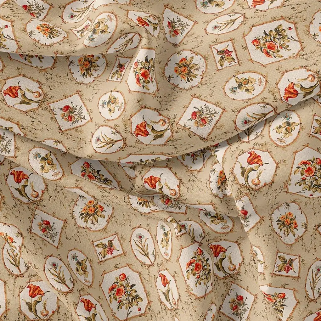 Attractive Floral Shape Valley Digital Printed Fabric - Image 3