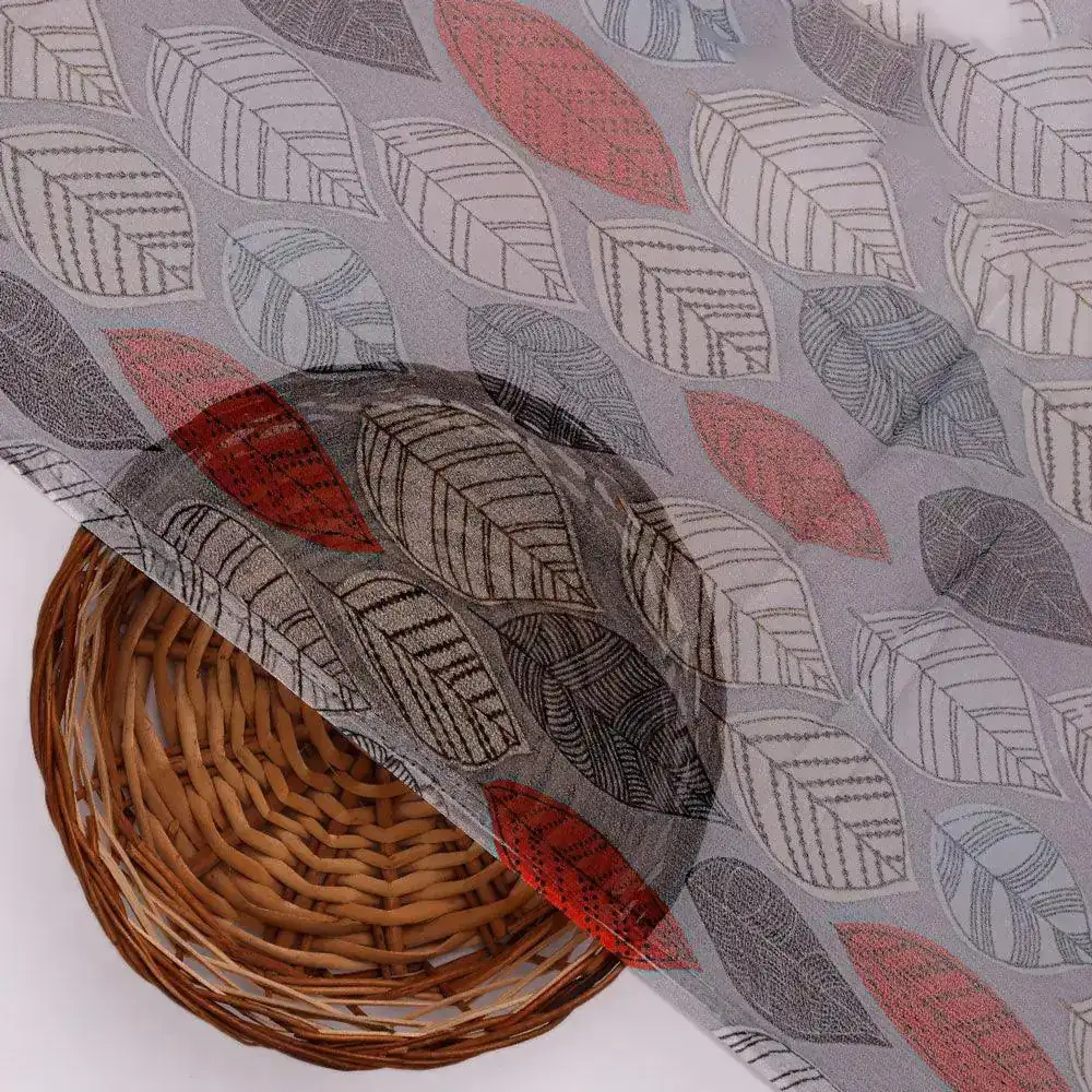 Autumn Leaves Digital Printed Fabric - Image 2