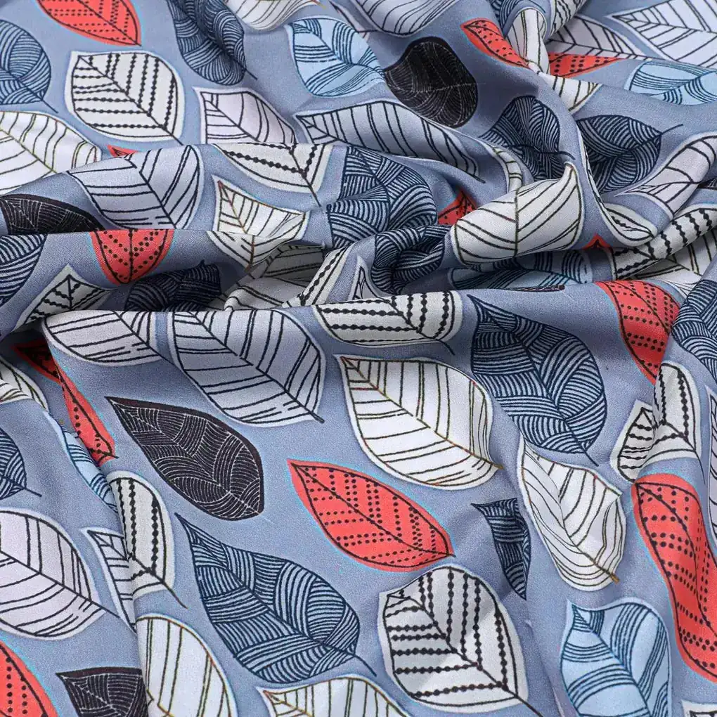 Autumn Leaves Digital Printed Fabric - Image 3
