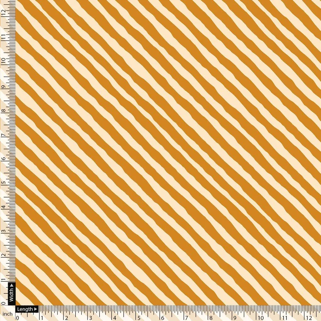 Barcode Stripe Waving Patterns Digital Printed Fabric - Pure Georgette - Image 4