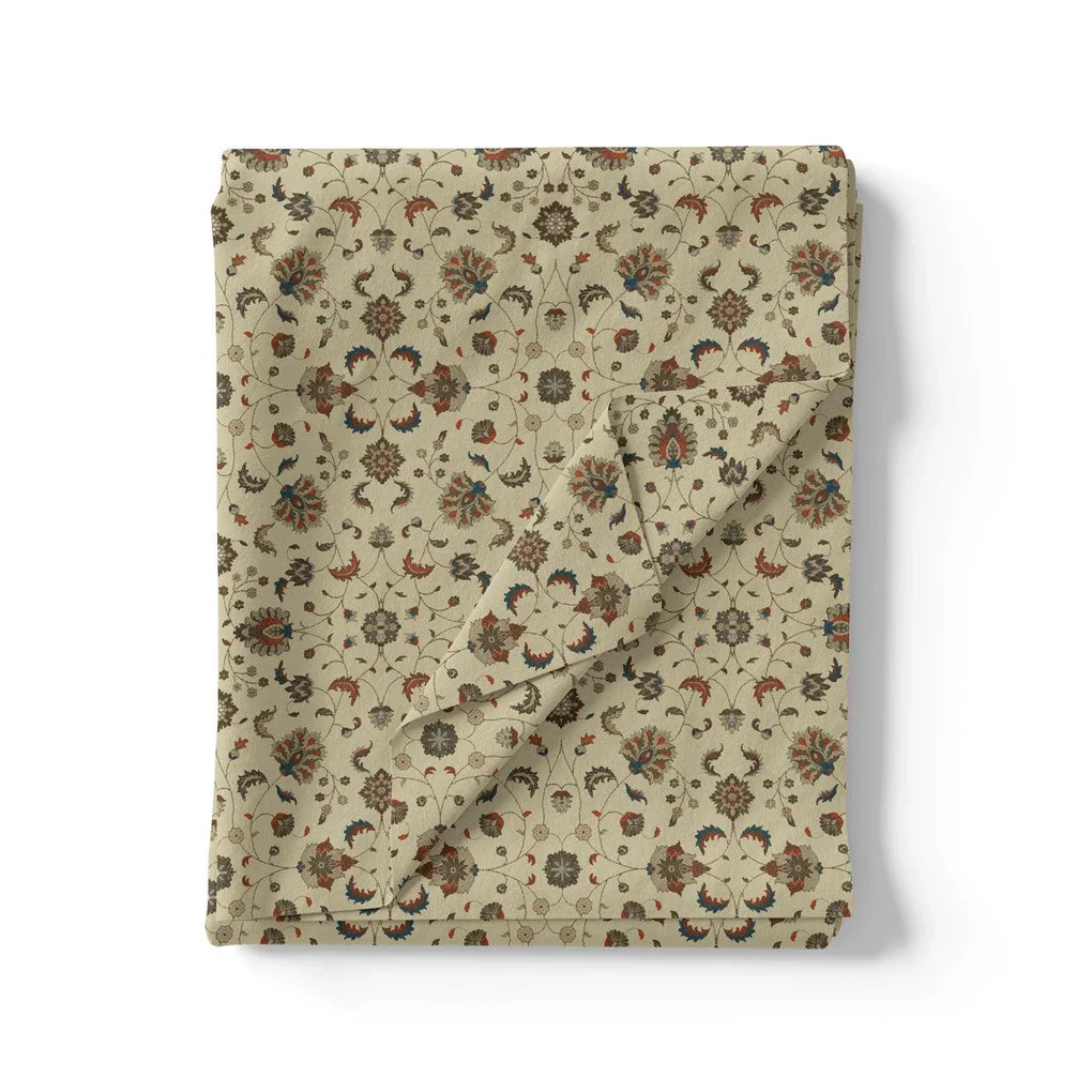 Beach Dune Jecobean Pashmina Printed Fabric - Image 3