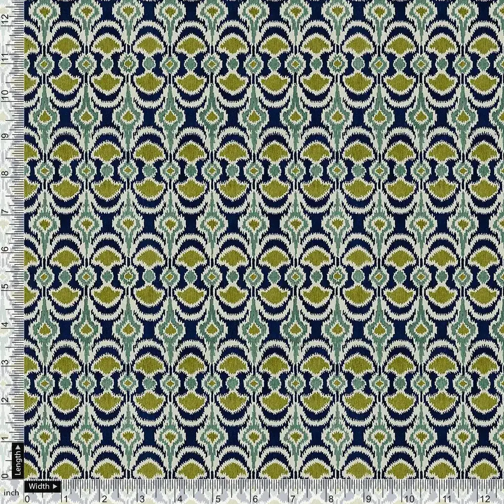 Bead and Reel Pattern Digital Printed Fabric - Image 4