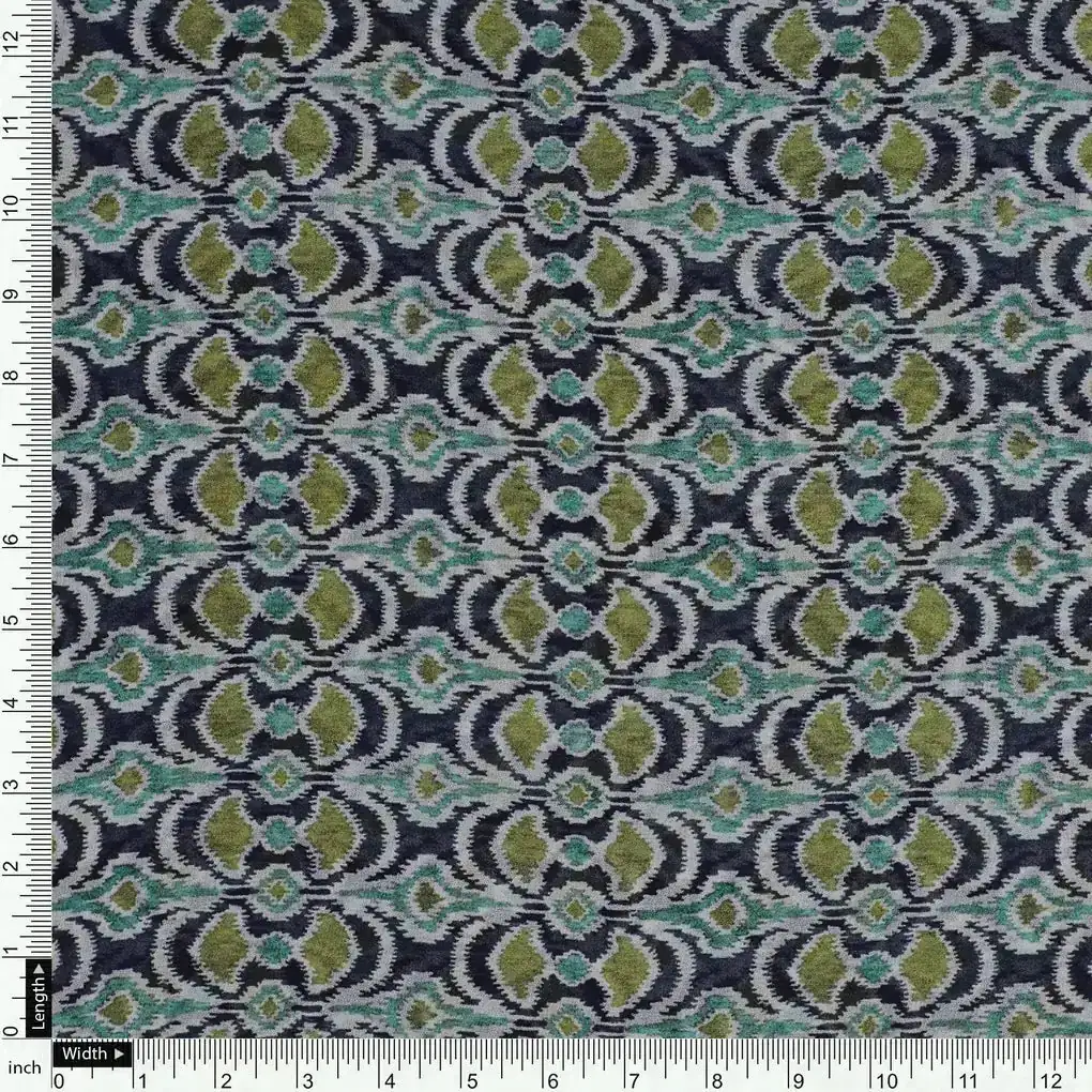 Bead and Reel Pattern Digital Printed Fabric - Image 4