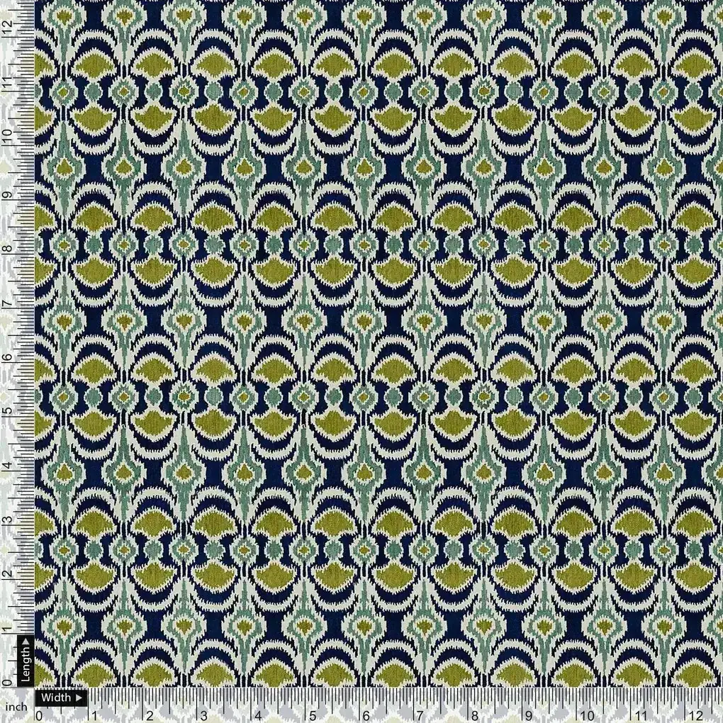 Bead and Reel Pattern Digital Printed Fabric - Image 4