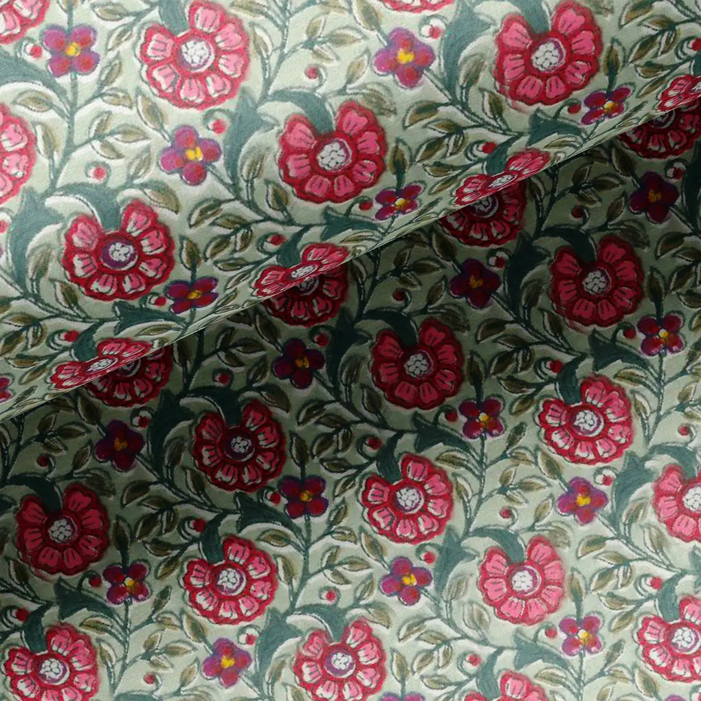 Beautiful Floral Ditzy Pattern Digital Printed Fabric - Image 2
