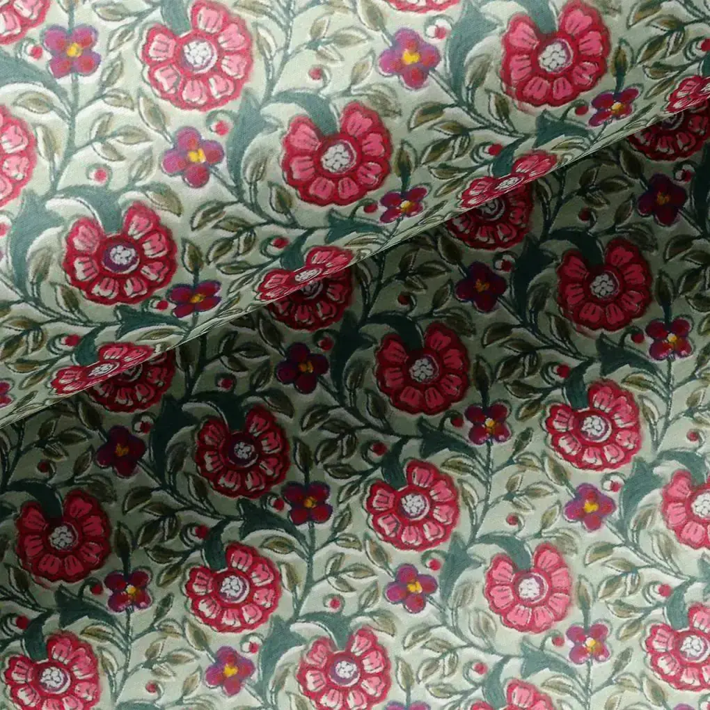 Beautiful Floral Ditzy Pattern Digital Printed Fabric - Image 2