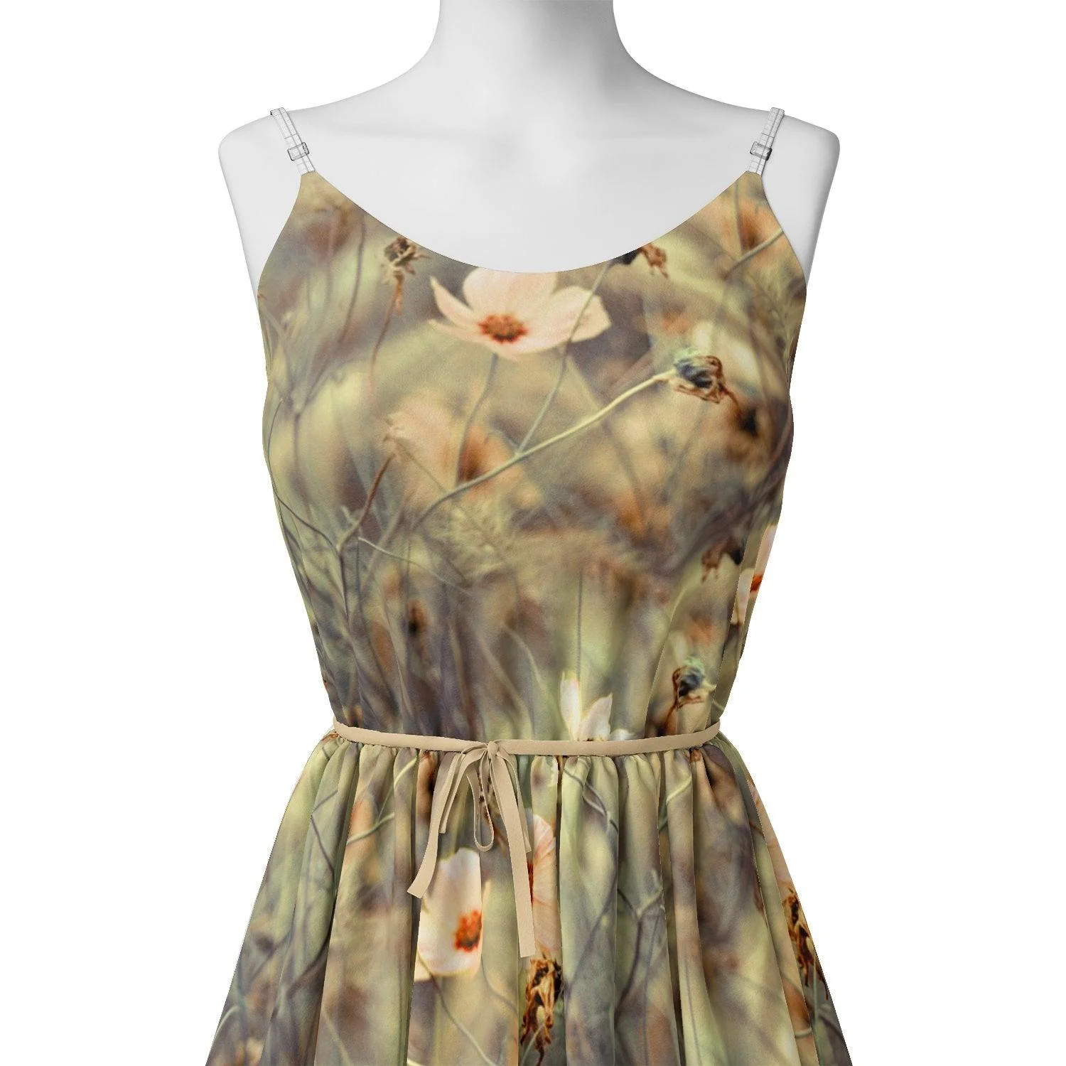 Beautiful Floral Garden Digital Printed Fabric - Image 2