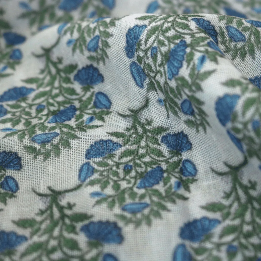 Beautiful Garden Valley Of Flower Digital Printed Fabric - Linen - Image 2