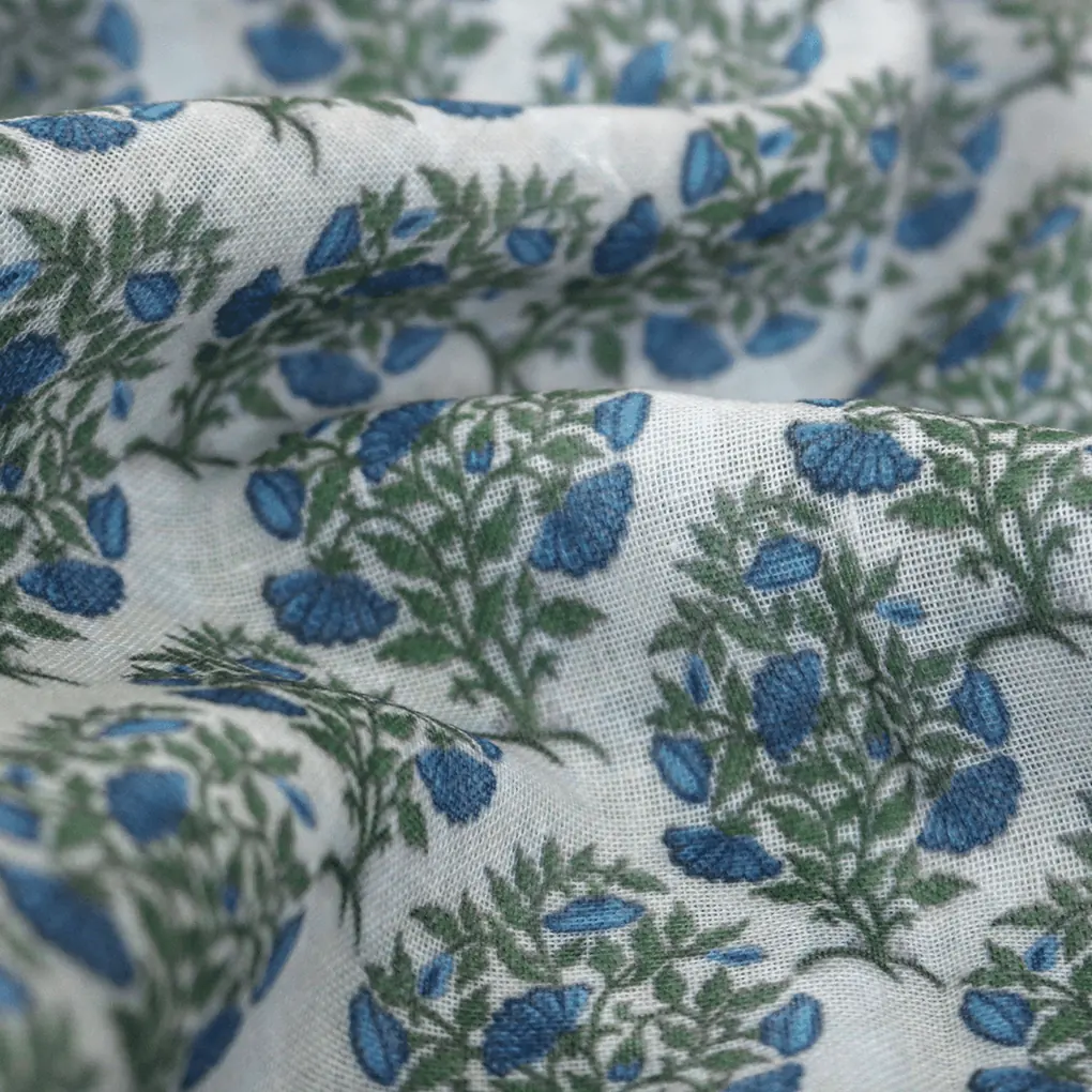 Beautiful Garden Valley Of Flower Digital Printed Fabric - Linen - Image 3