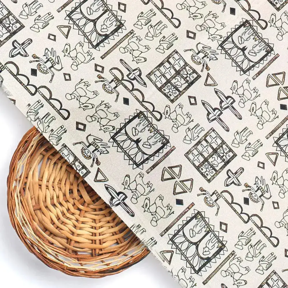 Beautiful Quirky Printed Fabric - Image 2