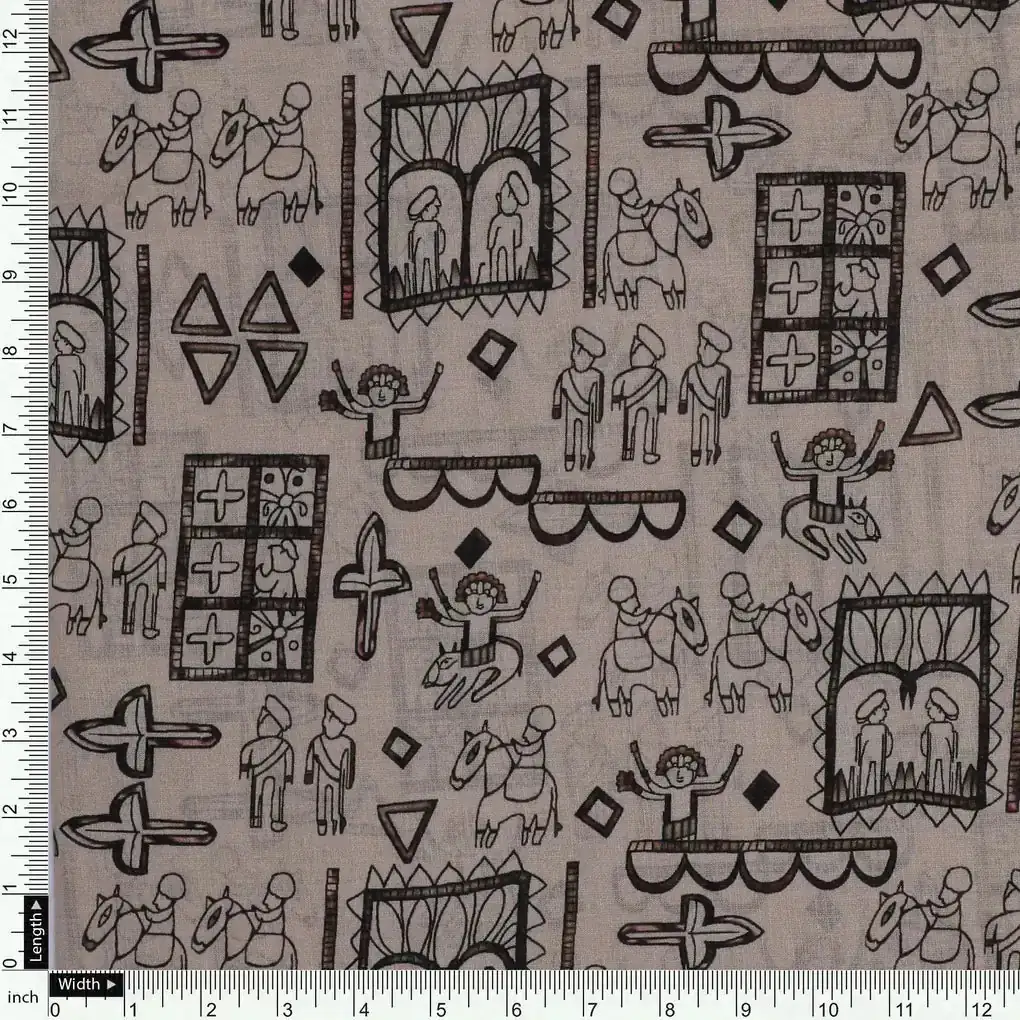 Beautiful Quirky Printed Fabric - Image 4