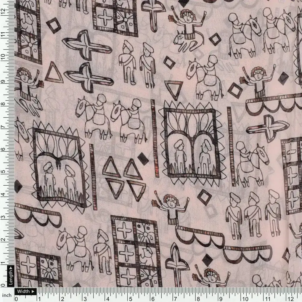 Beautiful Quirky Printed Fabric - Image 4