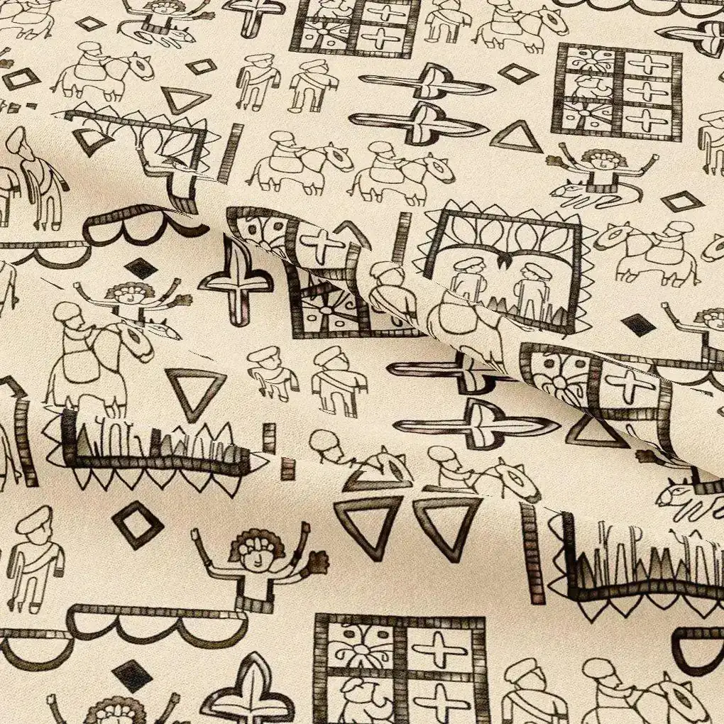 Beautiful Quirky Printed Fabric - Image 3