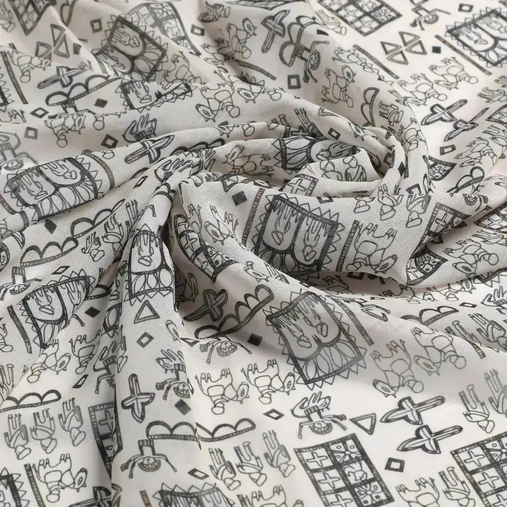 Beautiful Quirky Printed Fabric - Image 3