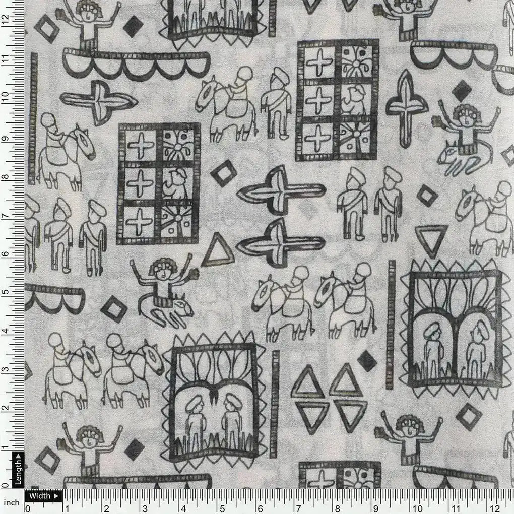 Beautiful Quirky Printed Fabric - Image 4