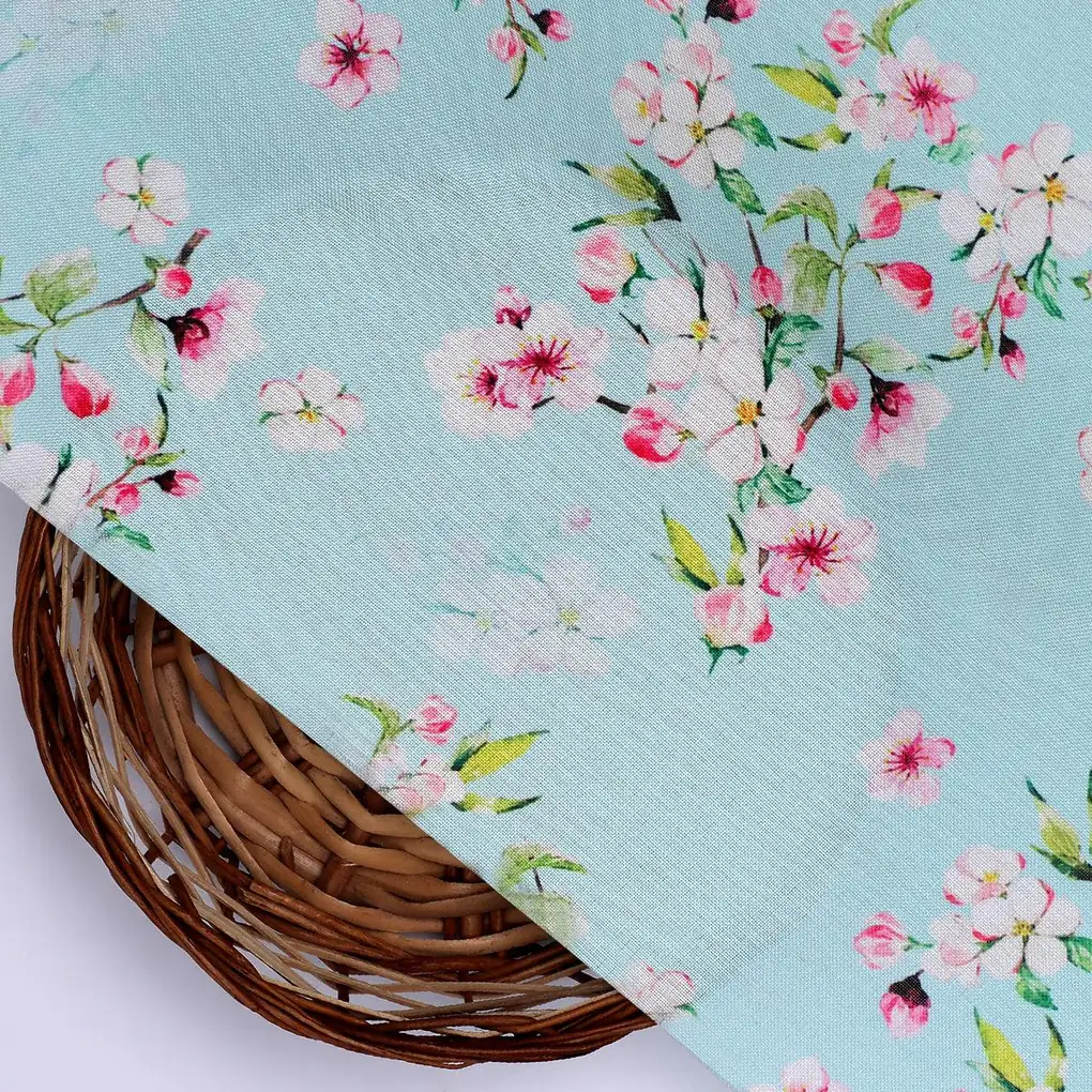 Beautiful Rama Floral Vine Digital Printed Fabric - Image 2