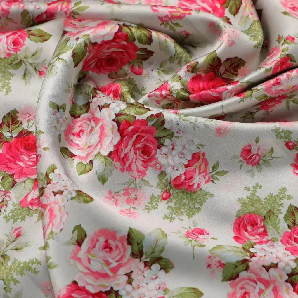 Beautiful Bunch of Roses Digital Printed Fabric - Image 3