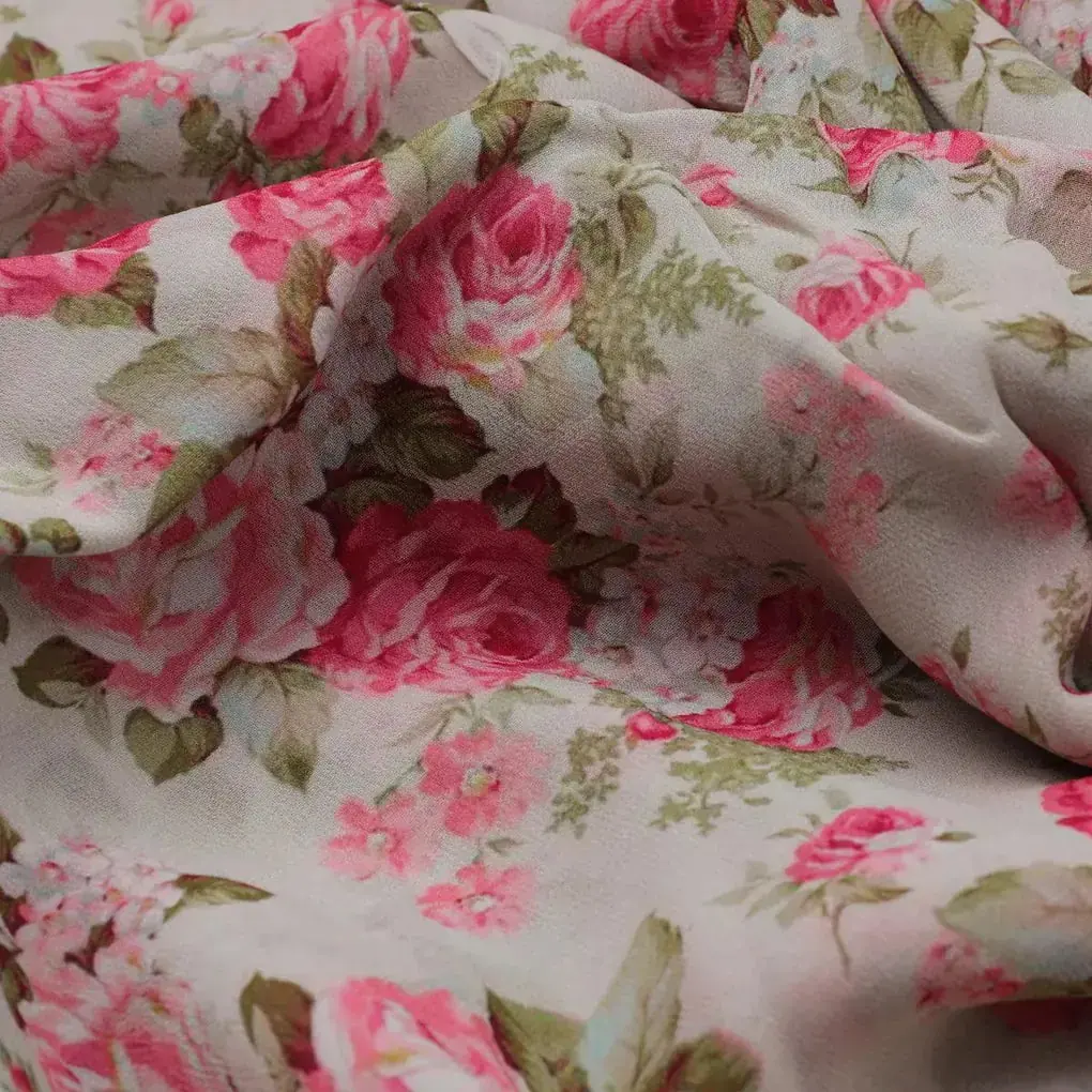 Beautiful Bunch of Roses Digital Printed Fabric - Image 3