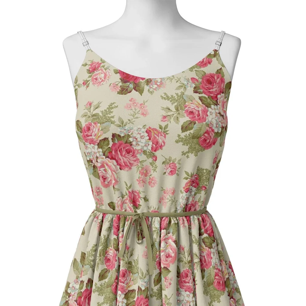 Beautiful Bunch of Roses Digital Printed Fabric - Image 2