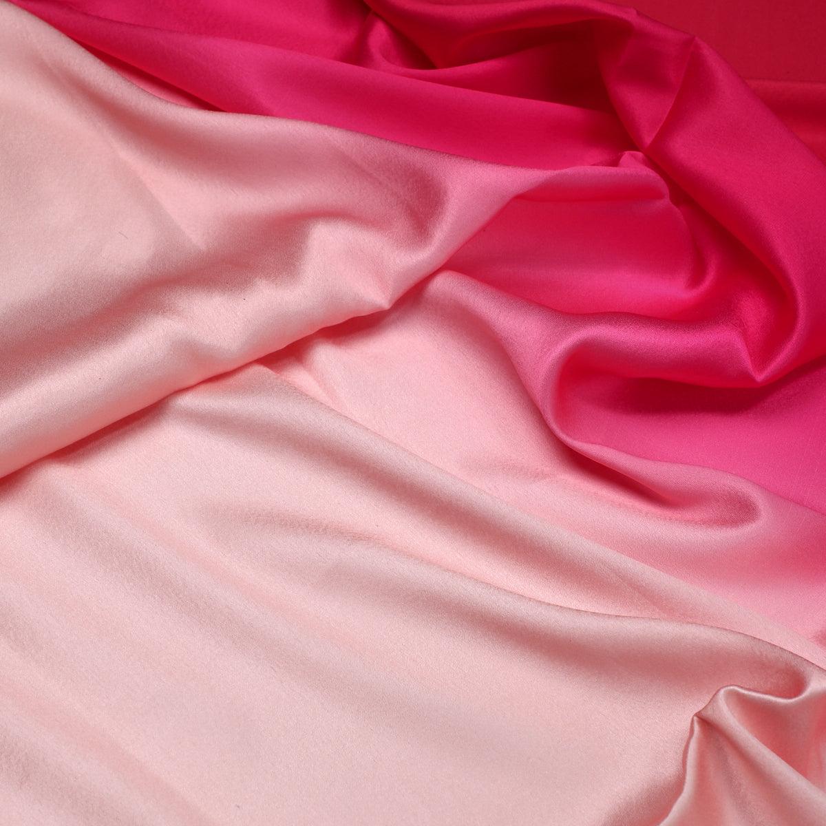 Beautiful Three Colour Gradients Digital Printed Fabric - Japan Satin - Image 3