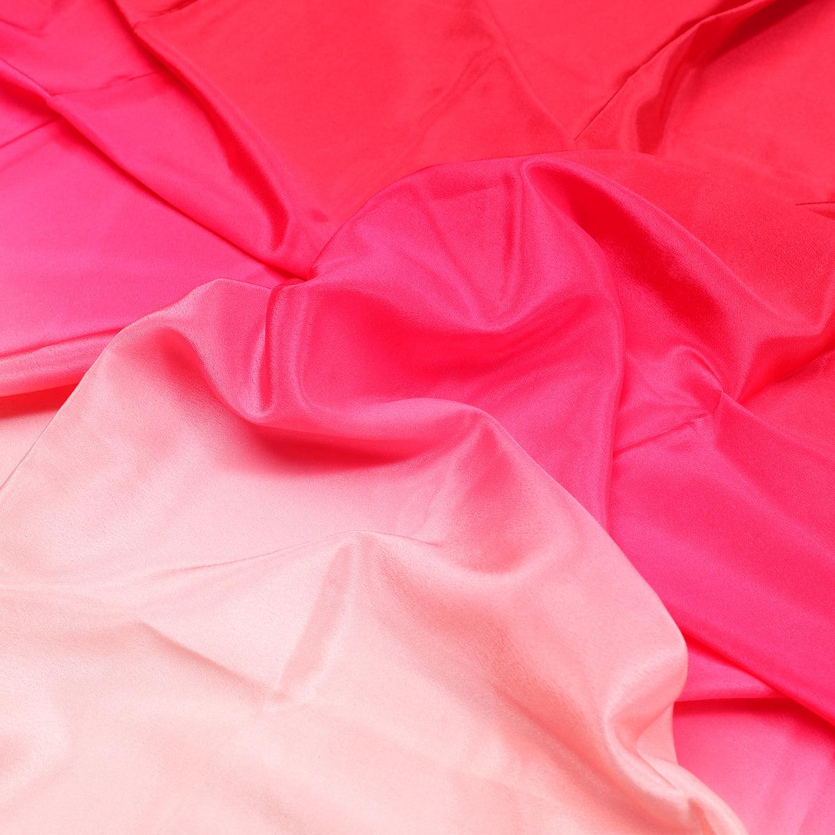 Beautiful Three Colour Gradients Digital Printed Fabric - Crepe - Image 3