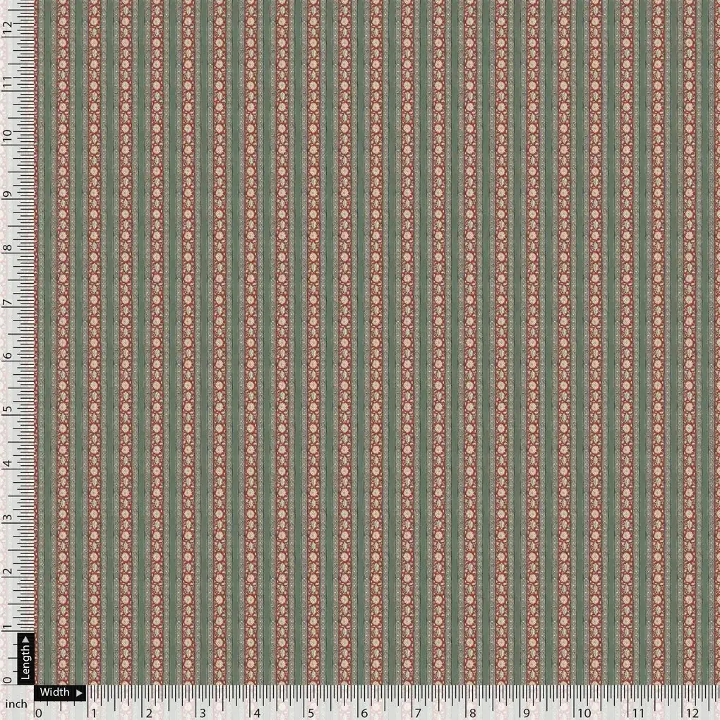 Beautiful Tiny Circle Strips Digital Printed Fabric - Weightless - Image 5