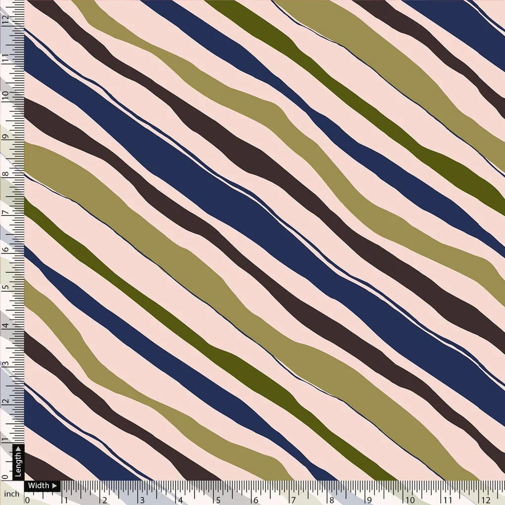Beautiful Waving Colourful Digital Printed Fabric - Image 4