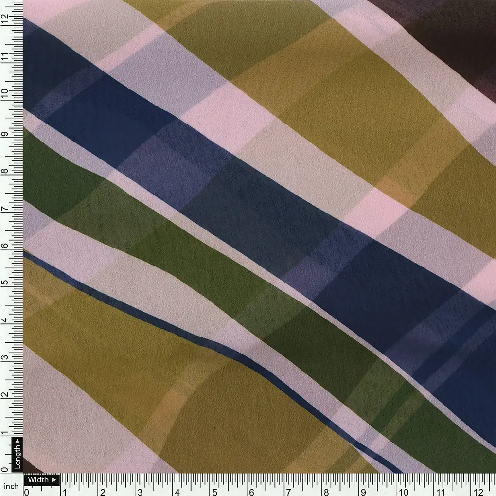 Beautiful Waving Colourful Digital Printed Fabric - Weightless - Image 4