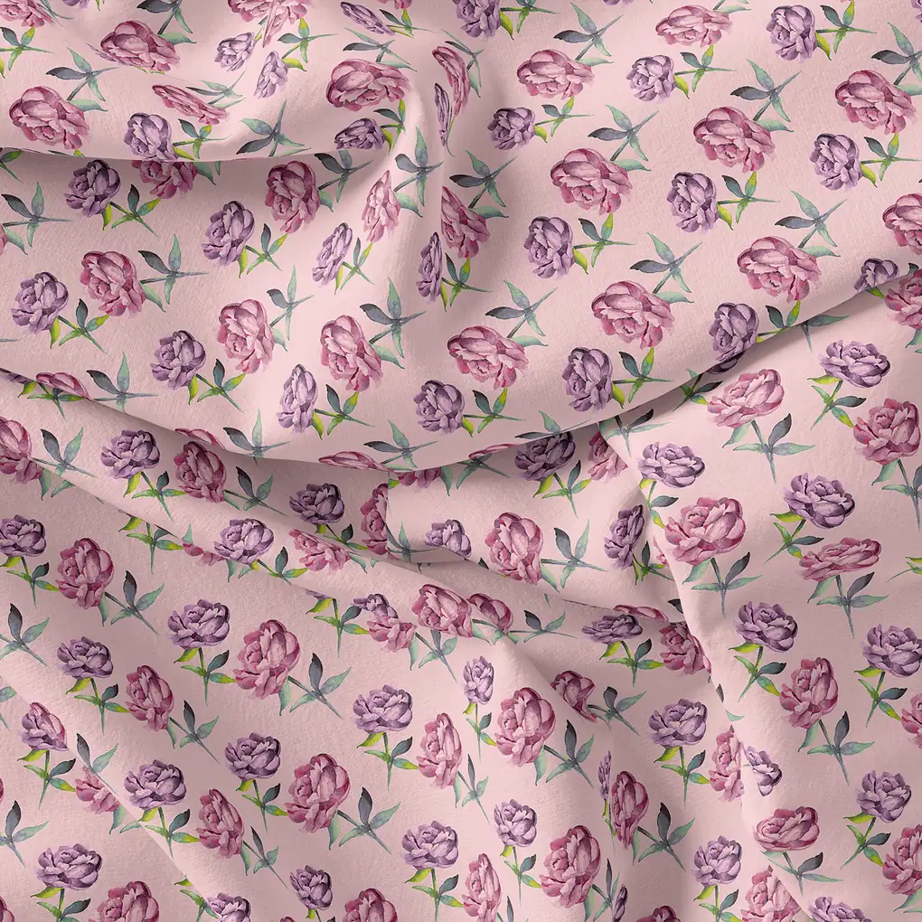 Benifuji Flower Pure Cotton Printed Fabric Material - Image 4