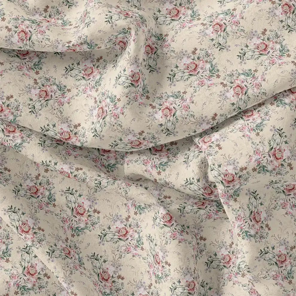 Big Floral Chintz Allover Digital Printed Fabric  - Weightless - Image 3