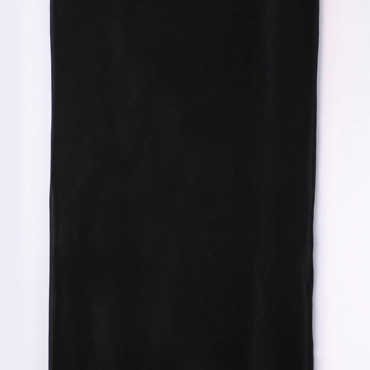 Black Colour Pure Crepe Plain Dyed Fabric - Image 4