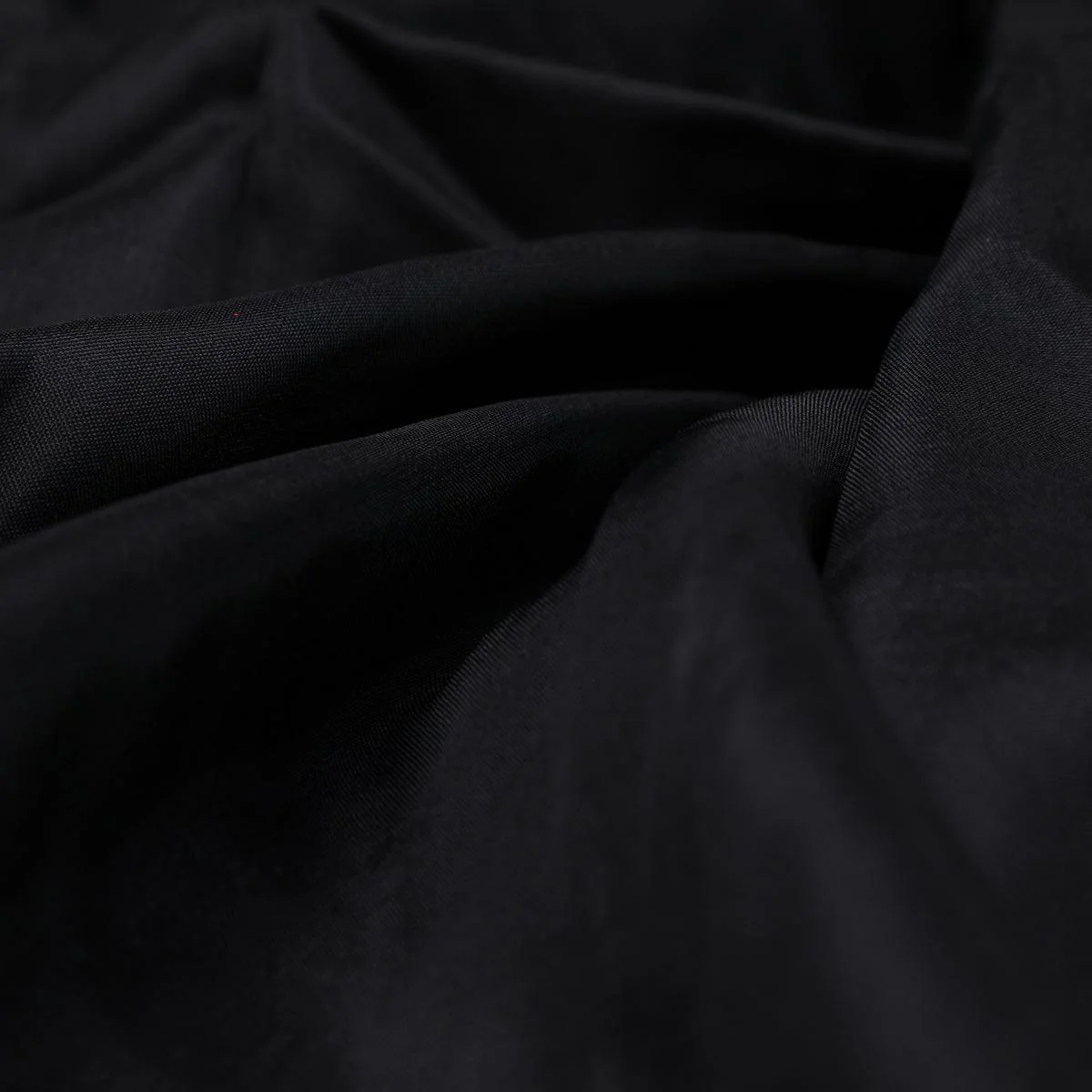 Black Colour Upada Silk Plain Dyed Fabric - Image 3