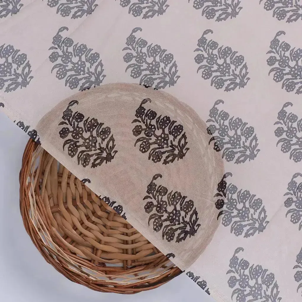Block Print Motif Digital Printed Fabric - Pure Georgette - Image 2
