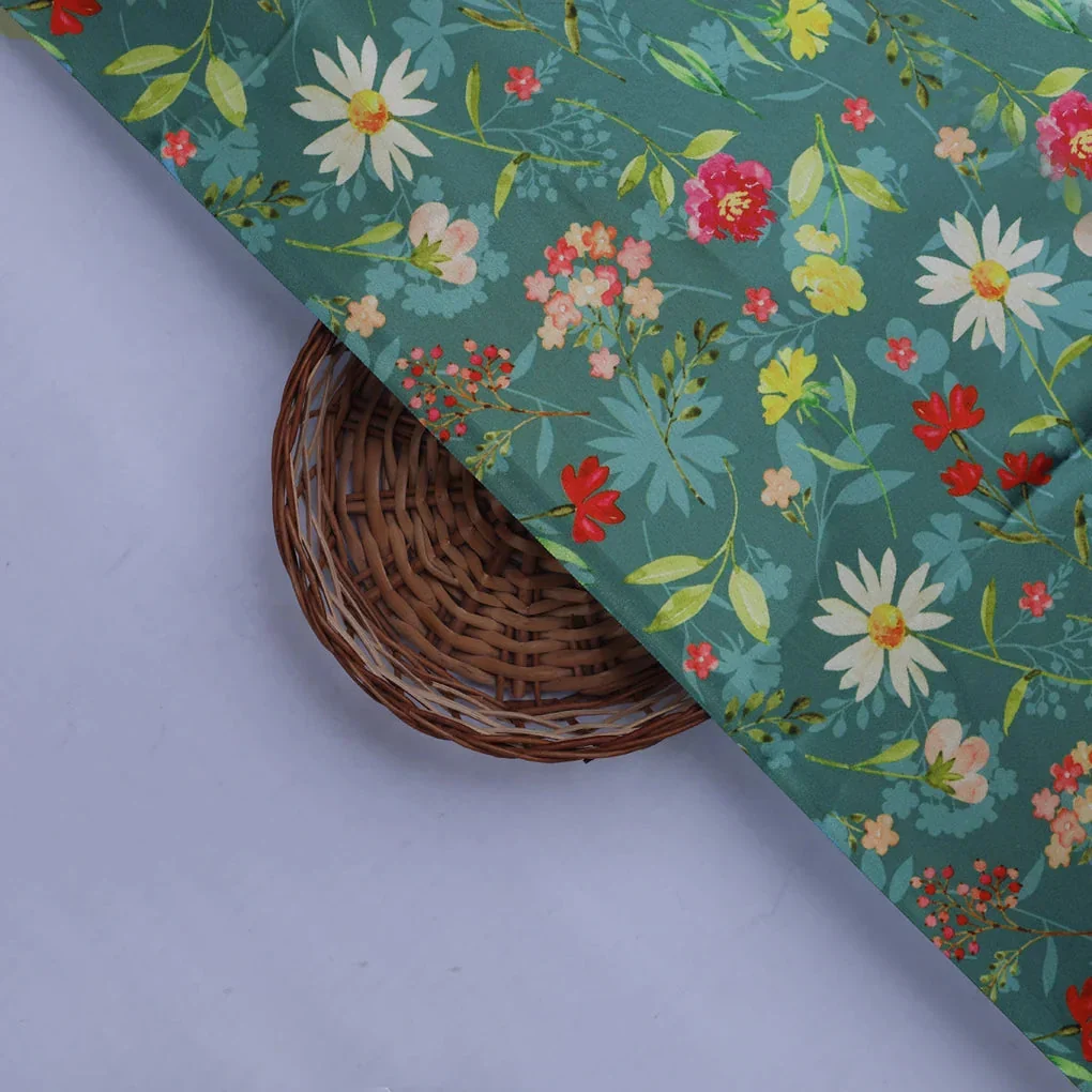 Blooming Garden Japan Satin Fabric - Image 2