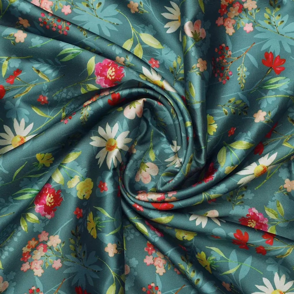 Blooming Garden Japan Satin Fabric - Image 3