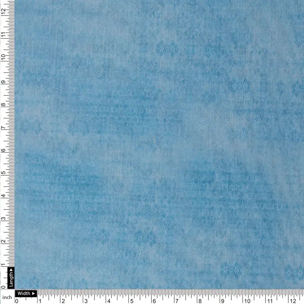 Blue Floral Chanderi Fabric Set 5 Meters - Image 6