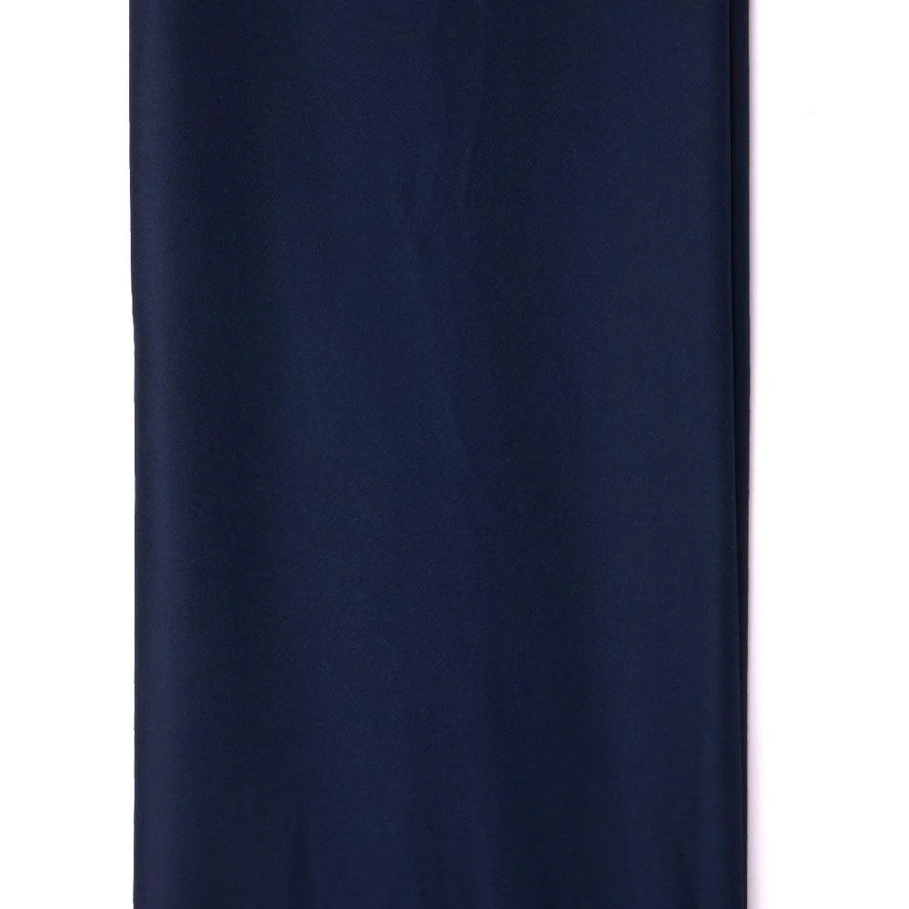 Blue Plain Japan Satin Solid Fabric - Image 4
