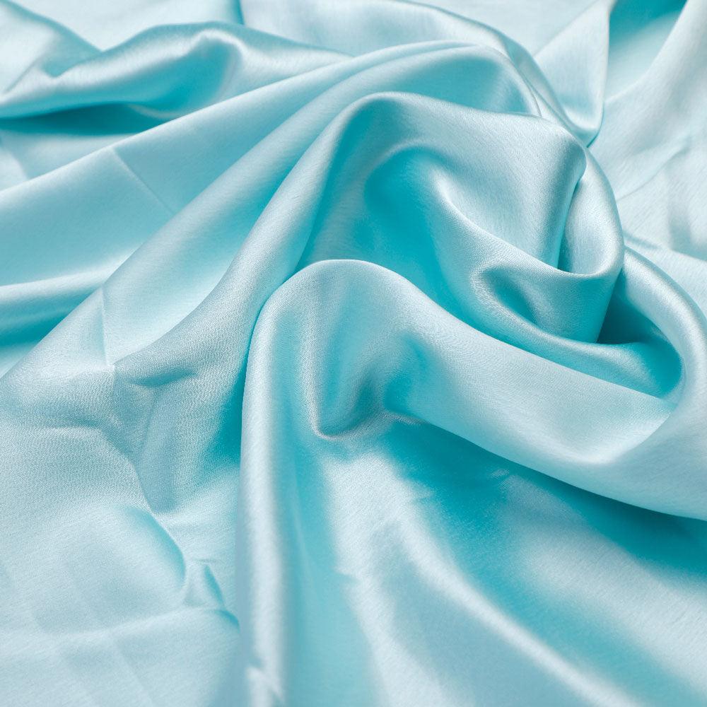 Firozi Plain Japan Satin Solid Fabric - Image 3