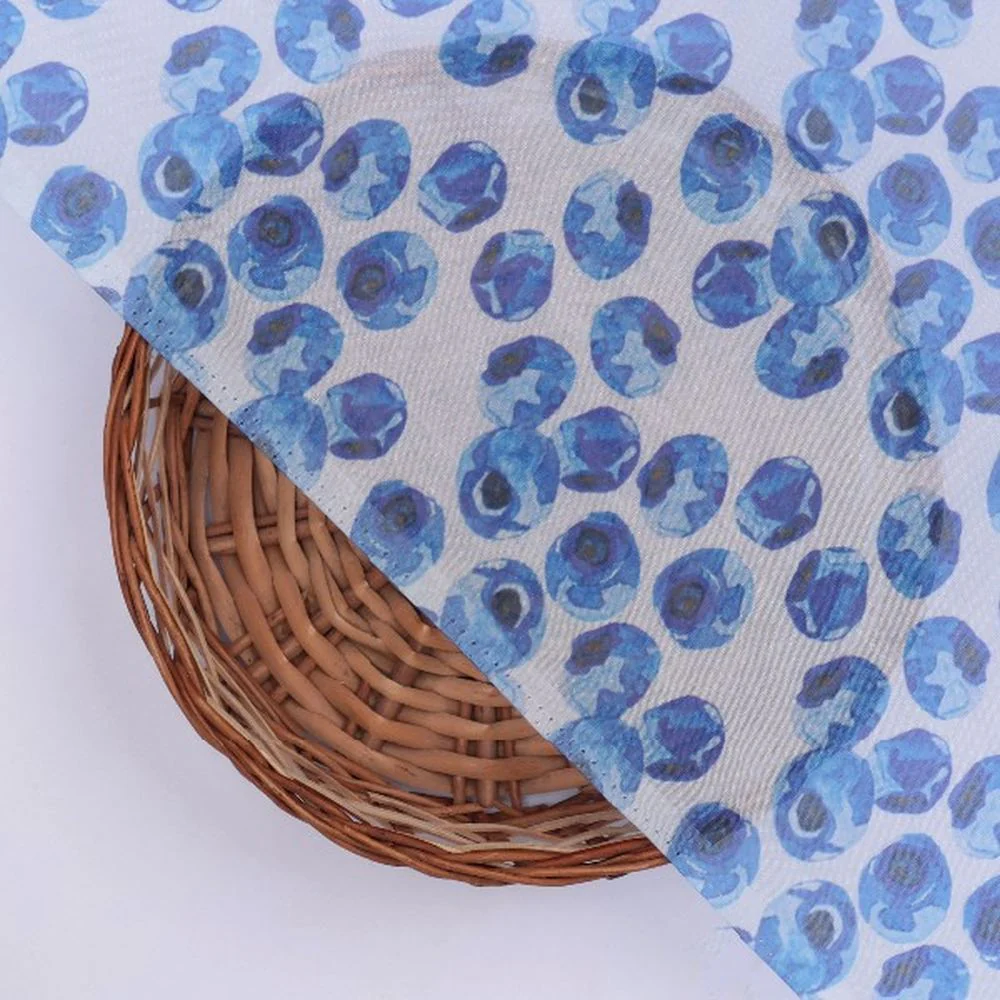 Blue Starry Organza Fabric - Image 3