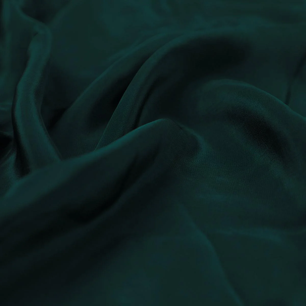 Bottal Green Colour Natural Crepe Plain Dyed Fabric - Image 3