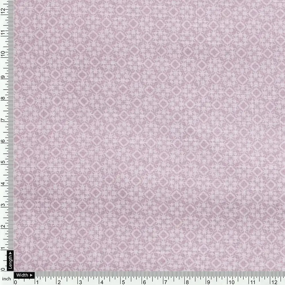 Pink Linen Printed Unstitched Fabric Set (5 Meter Set) - Image 6
