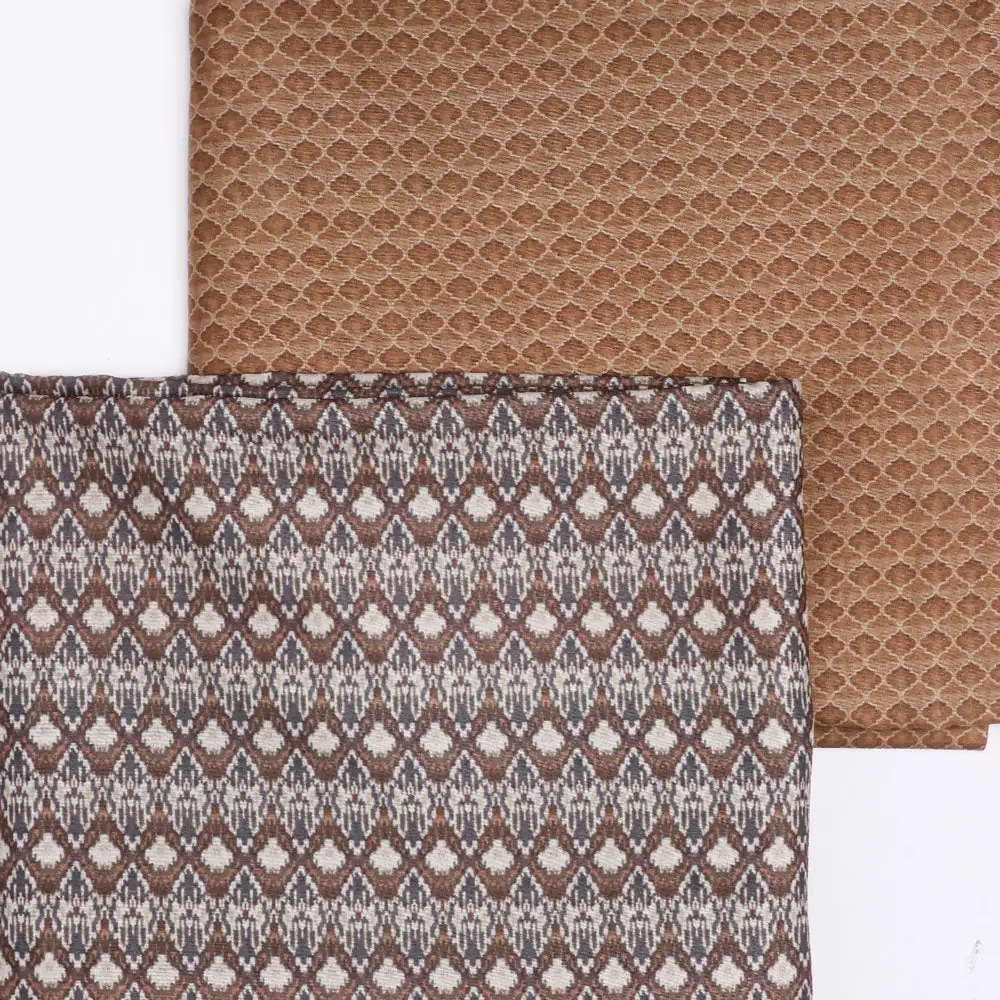 Brown Mul Cotton Printed Unstitched Fabric Set (5 Meter Set) - Image 3