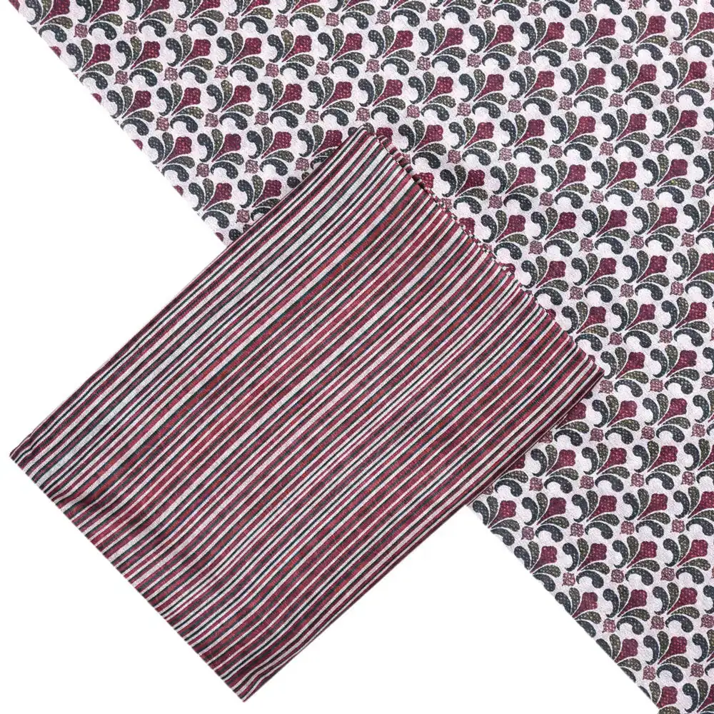 Brown Mul Cotton Printed Unstitched Fabric Set (5 Meter Set) - Image 2