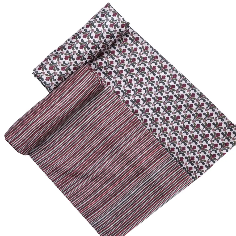 Brown Mul Cotton Printed Unstitched Fabric Set (5 Meter Set) - Image 4